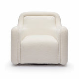 Charli Boucle Swivel Chair by TOV Furniture at Eve Furniture