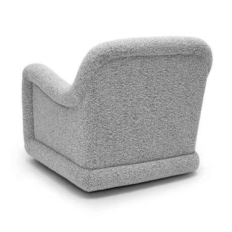 Charli Boucle Swivel Chair by TOV Furniture at Eve Furniture