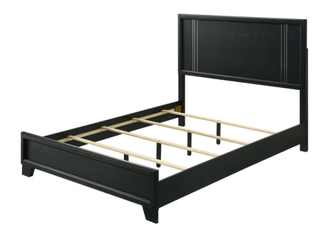 Charlie Charcoal King Panel Bed by Crown Mark at Eve Furniture