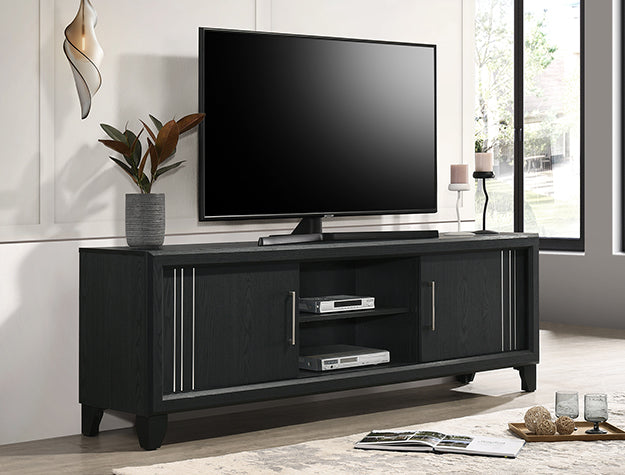 Charlie Charcoal Tv Stand by Crown Mark at Eve Furniture