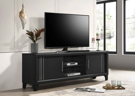 Charlie Charcoal Tv Stand by Crown Mark at Eve Furniture