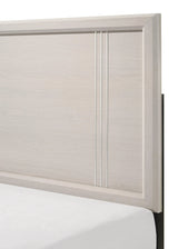 Charlie White King Panel Bed by Crown Mark at Eve Furniture