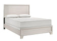 Charlie White King Panel Bed by Crown Mark at Eve Furniture