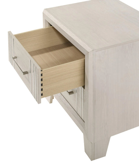 Charlie White Nightstand by Crown Mark at Eve Furniture