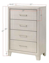 Charlie White Panel Bedroom Set by Crown Mark at Eve Furniture