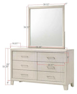 Charlie White Panel Bedroom Set by Crown Mark at Eve Furniture