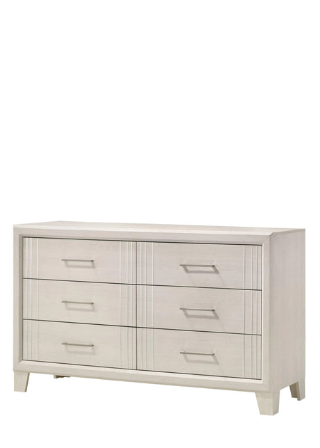 Charlie White Panel Bedroom Set by Crown Mark at Eve Furniture