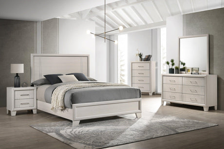 Charlie White Panel Bedroom Set by Crown Mark at Eve Furniture
