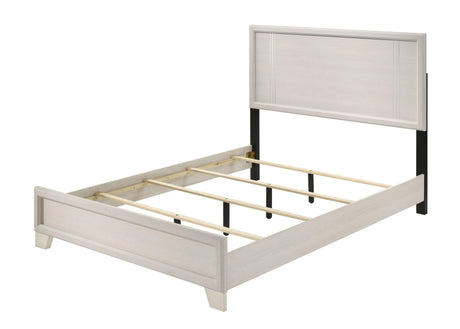 Charlie White Queen Panel Bed by Crown Mark at Eve Furniture