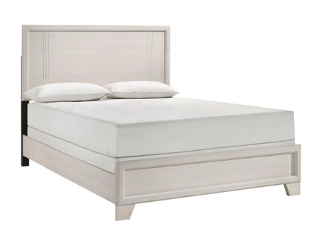 Charlie White Queen Panel Bed by Crown Mark at Eve Furniture