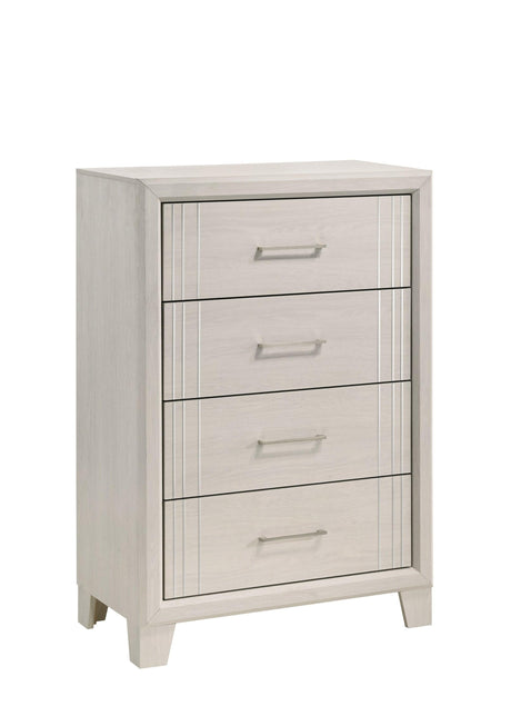 Charlie White Chest by Crown Mark at Eve Furniture