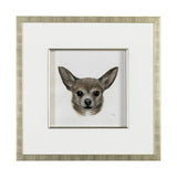 Charlote (Chihuahua) by Mercana Studio Hand Embellished Textured Framed Art Print Matted under Glass by Mercana at Eve Furniture