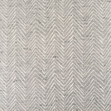 Charlotte 55.0L Gray Herringbone Fabric Seat w/ Antique Nickel Metal Frame Bench by Mercana at Eve Furniture