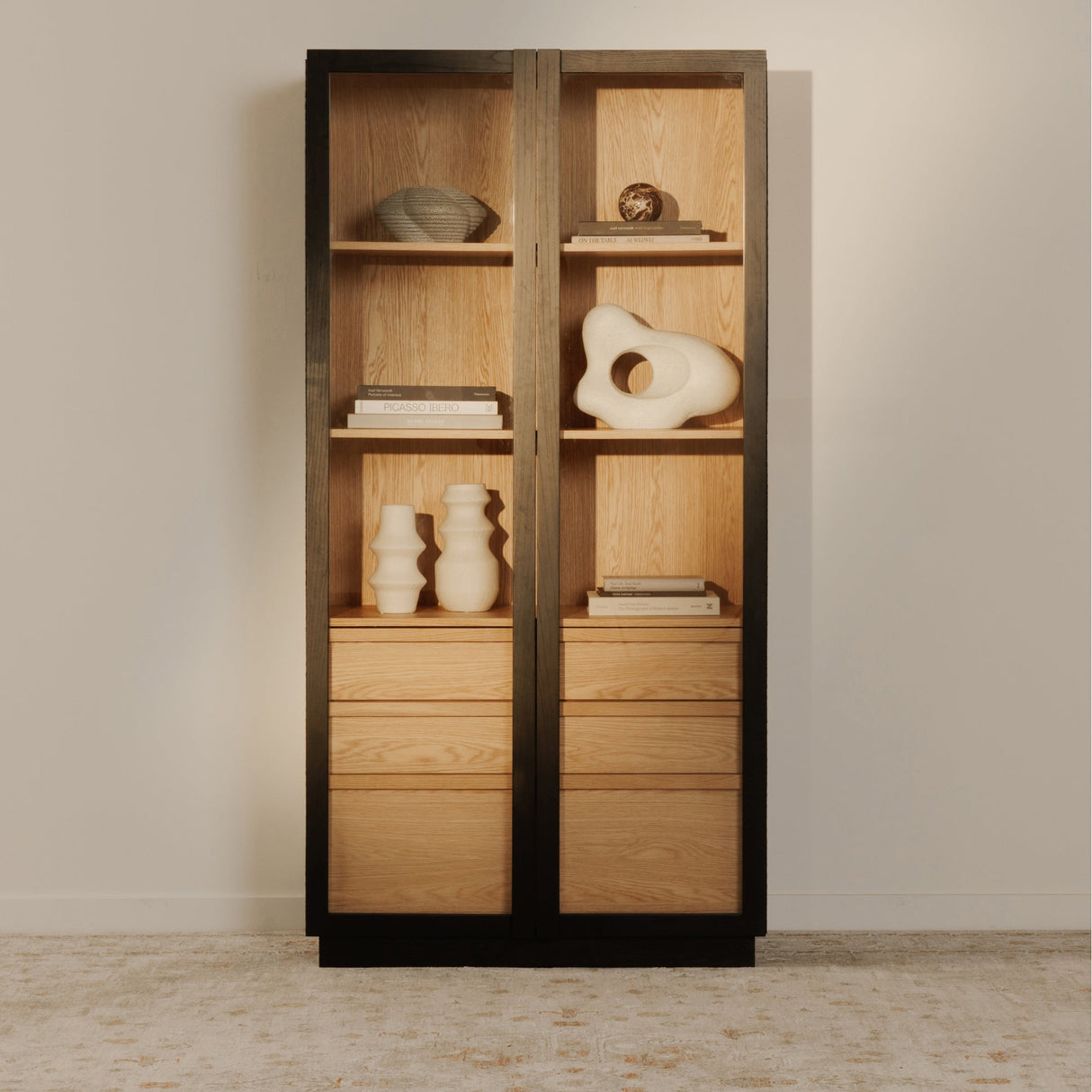 Charlotte Black Tall Cabinet by MOES at Eve Furniture