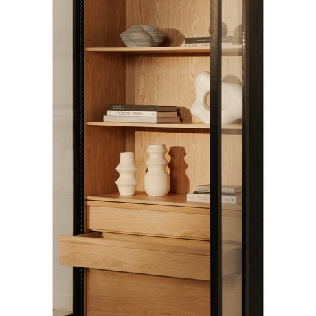 Charlotte Black Tall Cabinet by MOES at Eve Furniture