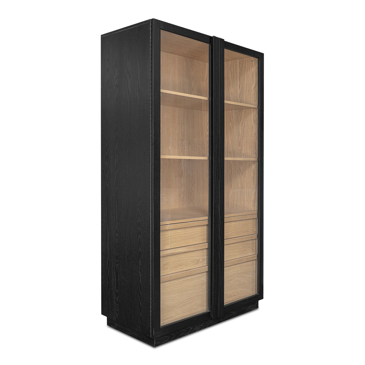 Charlotte Black Tall Cabinet by MOES at Eve Furniture