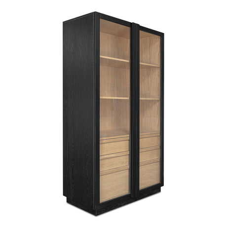 Charlotte Black Tall Cabinet by MOES at Eve Furniture