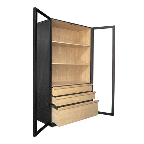 Charlotte Black Tall Cabinet by MOES at Eve Furniture