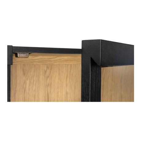 Charlotte Black Tall Cabinet by MOES at Eve Furniture