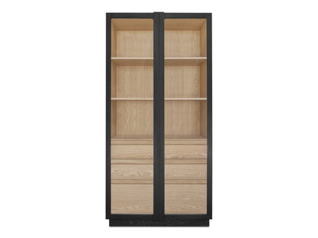 Charlotte Black Tall Cabinet by MOES at Eve Furniture