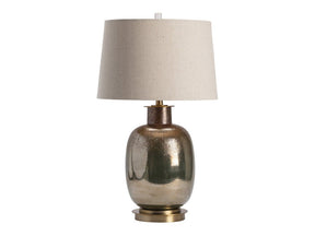 Charlotte Gold/Brass Table Lamp by Crestview at Eve Furniture