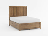 Charlotte Light Brown California King Storage Platform Bed by Homelegance at Eve Furniture