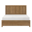 Charlotte Light Brown California King Storage Platform Bed by Homelegance at Eve Furniture