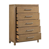 Charlotte Light Brown Chest by Homelegance at Eve Furniture