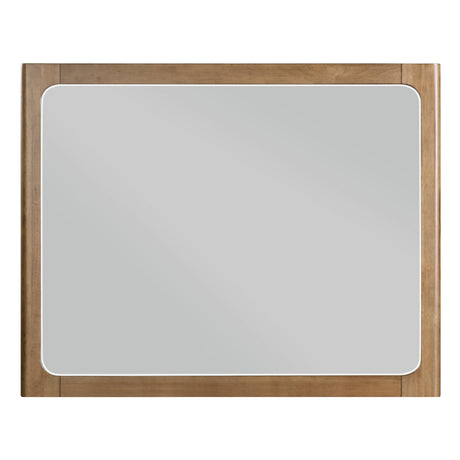 Charlotte Light Brown Mirror by Homelegance at Eve Furniture