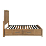 Charlotte Light Brown Storage Platform Bedroom Set by Homelegance at Eve Furniture