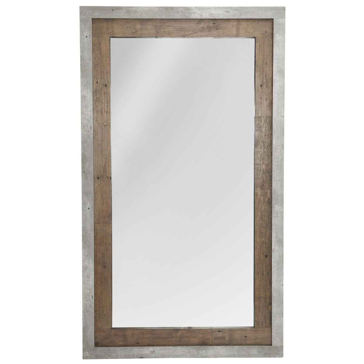 Charlotte Natural/Weathered Cement Mirror by Classic Home at Eve Furniture