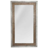 Charlotte Natural/Weathered Cement Mirror by Classic Home at Eve Furniture