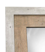 Charlotte Natural/Weathered Cement Mirror by Classic Home at Eve Furniture