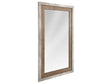 Charlotte Natural/Weathered Cement Mirror by Classic Home at Eve Furniture
