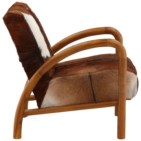 Charlton Chair, Brown/White by Dovetail at Eve Furniture