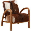 Charlton Chair, Brown/White by Dovetail at Eve Furniture