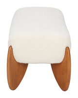 Charm Ivory Bench by Zuomod at Eve Furniture