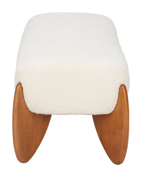 Charm Ivory Bench by Zuomod at Eve Furniture