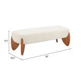 Charm Ivory Bench by Zuomod at Eve Furniture