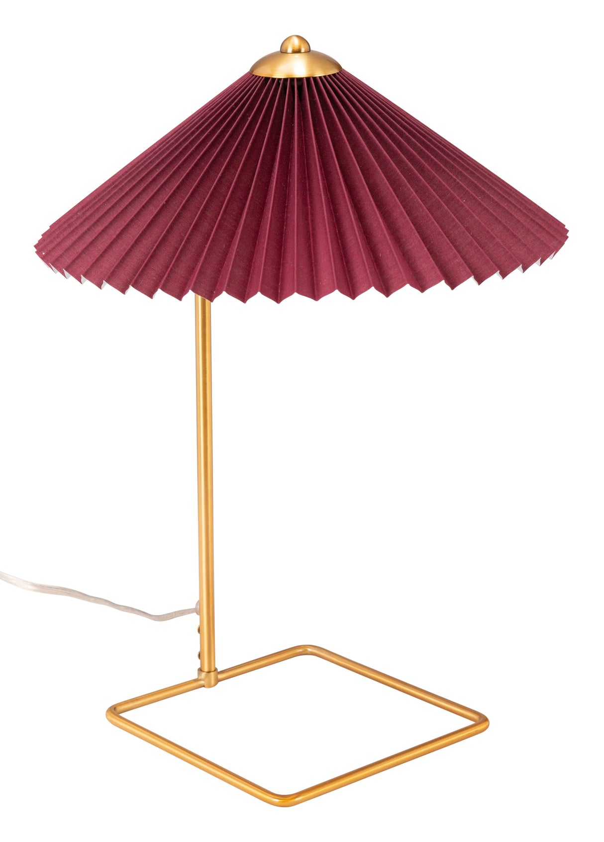 Charo Red & Gold Table Lamp by Zuomod at Eve Furniture