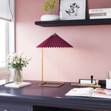 Charo Red & Gold Table Lamp by Zuomod at Eve Furniture