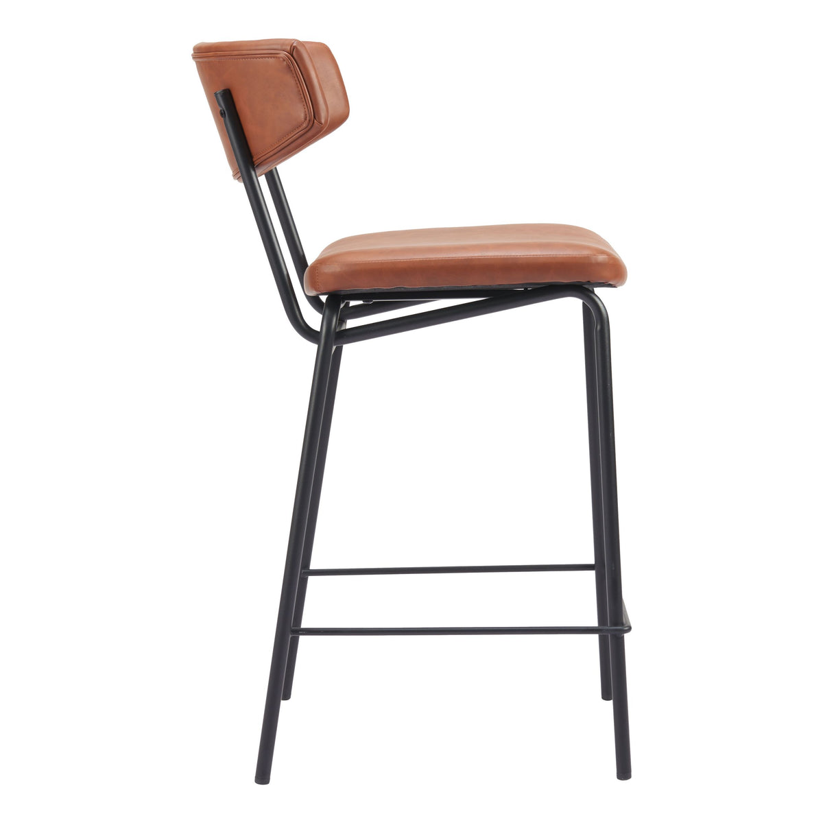 Charon Counter Stool Vintage Brown by Zuomod at Eve Furniture
