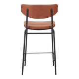 Charon Counter Stool Vintage Brown by Zuomod at Eve Furniture