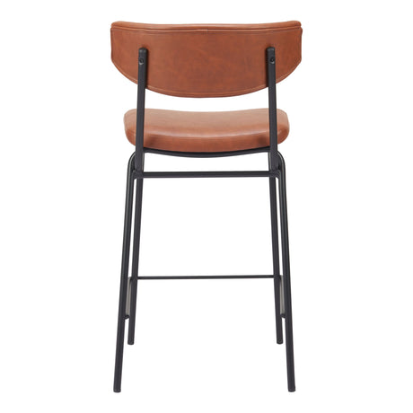 Charon Counter Stool Vintage Brown by Zuomod at Eve Furniture
