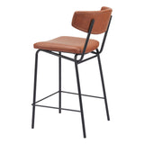 Charon Counter Stool Vintage Brown by Zuomod at Eve Furniture