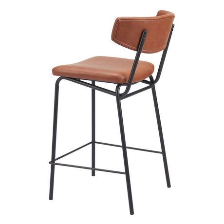 Charon Counter Stool Vintage Brown by Zuomod at Eve Furniture