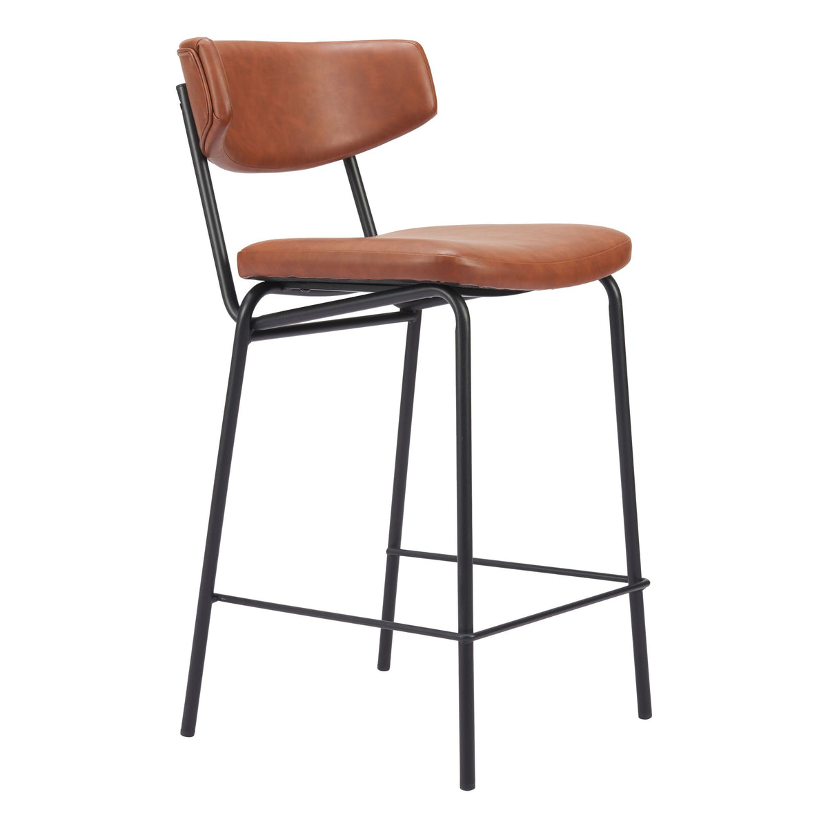 Charon Counter Stool Vintage Brown by Zuomod at Eve Furniture