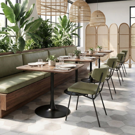Charon Green Dining Chair (Set of 2) by Zuomod at Eve Furniture