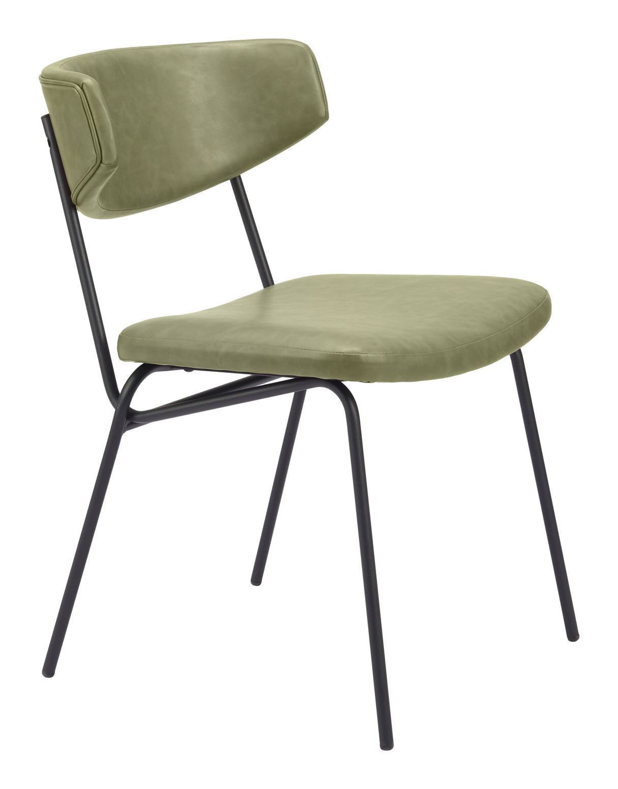Charon Green Dining Chair (Set of 2) by Zuomod at Eve Furniture