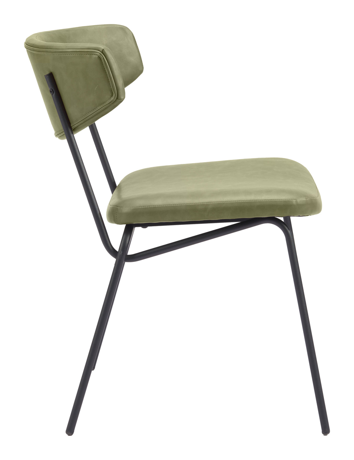 Charon Green Dining Chair (Set of 2) by Zuomod at Eve Furniture